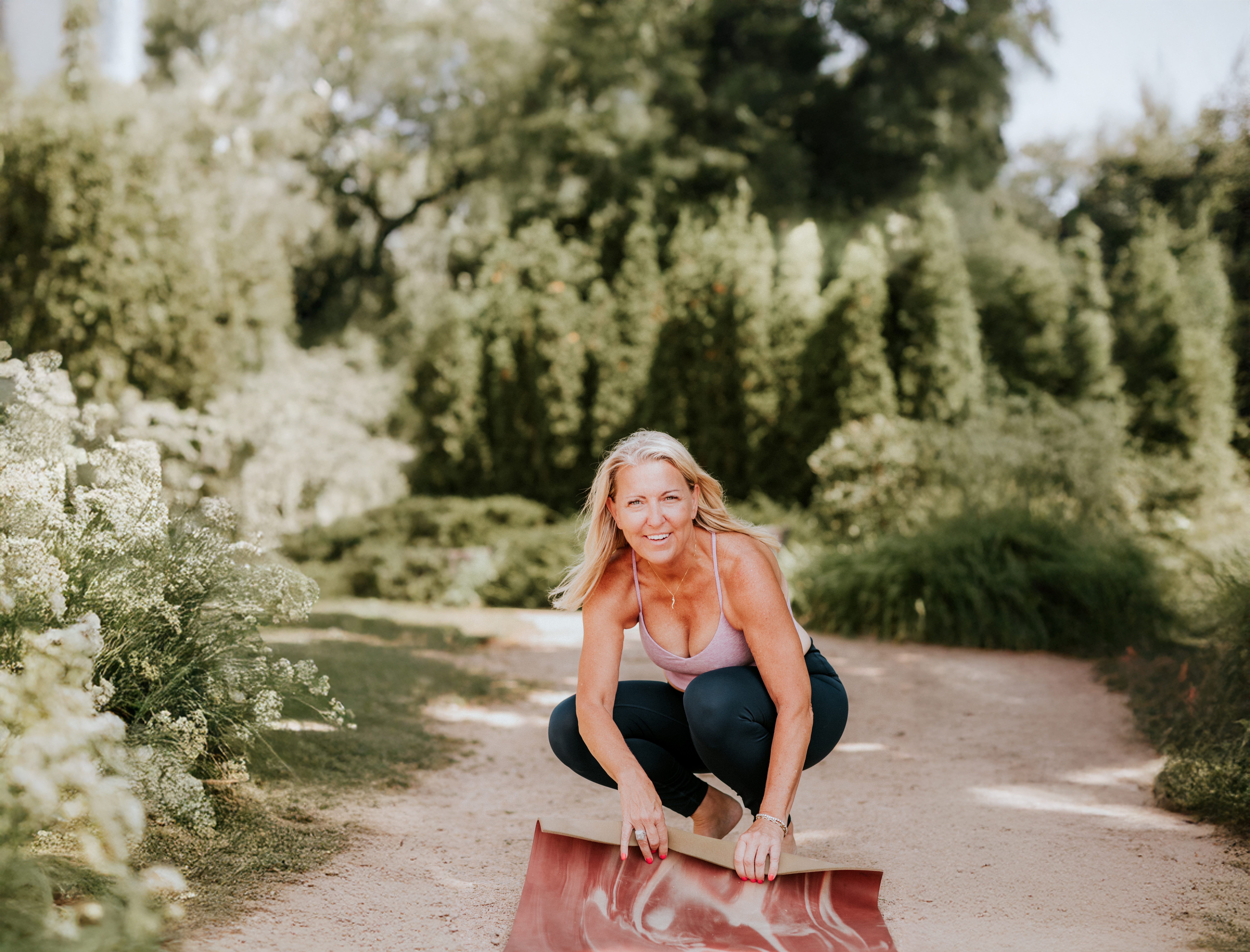 creative branding photography for small business yoga session in St. Paul